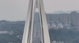 Baijusi Yangtze River Bridge in Chongqing, China