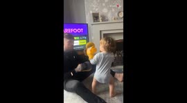 Father trains his champ toddler as a professional fighter *Wholesome*
