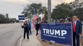 Donald Trump Supporters at Nikki Haley Campaign Rally in Myrtle Beach, USA