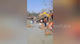 Tractor carrying Hindu devotees falls into pond killing at least 23 in India