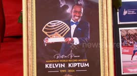 Emotional send-off for Kenyan marathon world record holder Kiptum