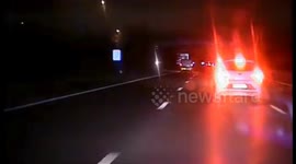Police Take Action to Stop Drunk Driver at 100mph on M3 Motorway in Hampshire, UK