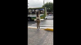 Busy Crosswalks In Peru