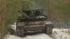 Russia claims units destroyed Ukrainian soldiers and military vehicles with T-72B3M tanks