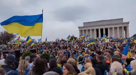 US: 2nd Anniversary Of Russian Invasion Of Ukraine – Protest In Washington, D.C. 3