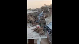 Leopard on run  created terror in Udaipur's village attacking five people including forest worker