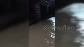 Floods Sweep Indonesia's Lampung Province