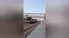 Runaway train travels 70km through India WITHOUT driver