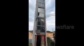 Paper-thin building raises concerns with unconventional design in China