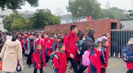 The new semester starts in Yichang, China