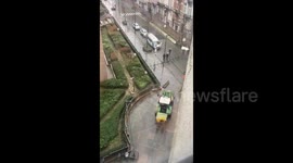 Belgium: Protesting Farmers Arrive At EU Capital Brussels With Tractors 2