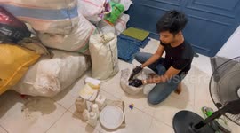 These workers are transforming waste plastic into beautiful furniture