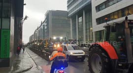 Belgium: Protesting Farmers Arrive At EU Capital Brussels With Tractors 3