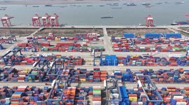 Longtan Container Terminal in Nanjing, China