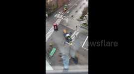 Belgium: Protesting Farmers Arrive At EU Capital Brussels With Tractors 5