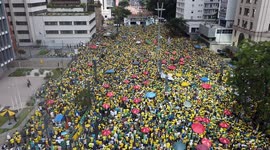 Thousands line streets of Sao Paulo in support of former president Jair Bolsonaro
