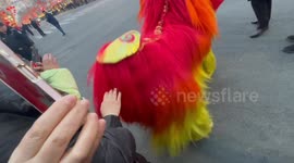 Chinese dragon dupes crowd during show