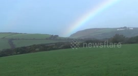 A Beautiful Rainbow over Tintagel yesterday morning, the really heavy rain msde some beautiful rainbows