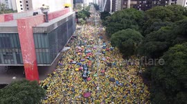 Thousands line streets of Sao Paulo in support of former president Jair Bolsonaro