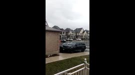 TESLA tesla got activated due to thunderstorm