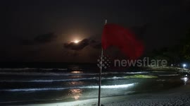 Schoolboy drowns and another still missing after swimming at Thai beach during storm