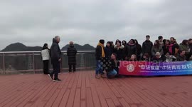 French youth amazed by world's largest single-dish radio telescope in SW China