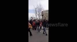 Greece: 1 Year Anniversary March For Tempe Train Crash In Thessaloniki Turns Violent