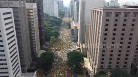 Supporters of President Jair Bolsonaro held a rally on Avenida Paulista, in São Paulo, on February 25th.