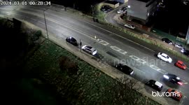 Driver ploughs into a row of parked cars in London