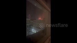 UK: Fire Breaks Out At Residential Building In South Kensington, London