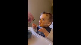 ASMR of a toddler trying Watermelon for the first time *Satisfying ASMR*