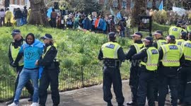 Massive police presence at anti-Eritrean regime demo in London