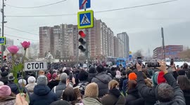 People chant