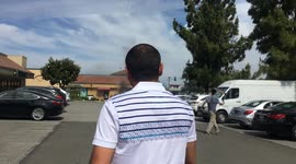 Hero Saves a Man From Burning Car (second clip)