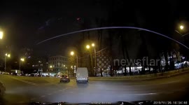 Cyclist knocked off bike in busy traffic