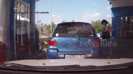 Woman Forgets to Remove Gas Nozzle