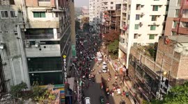 A huge fire that broke out in a multi-storey building in the Bangladesh capital Dhaka has killed at least 46 people