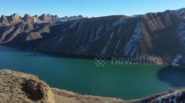 Phoenix Lake Snow Scenery in Karamay, China