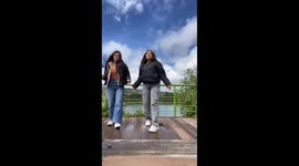 Dancing Sister Falls Through Floorboard