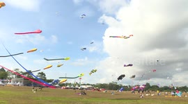 26th Pasir Gudang Int'l Kite Festival kicks off in Malaysia