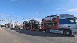 Horgos highway port in China's Xinjiang sees over 20,000 vehicle exports