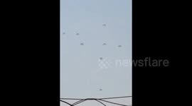 Group of five countries airdrop humanitarian aid to Gaza Strip