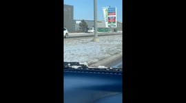 Car Spotted Driving on the Sidewalk