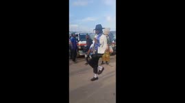 Video Shot at Bus Station in Lusaka of Famous Micheal Jackson Fan dancing Michael's hit song, Smooth Criminal