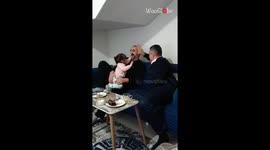 Little girl don't like anyone hitting her daddy *Wholesome Reaction*