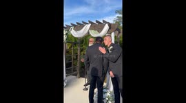 Tears of Joy: Groom Overwhelmed by Beautiful Bride