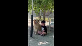 A Boy and “Not his Dog”