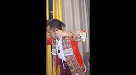 Watch Chinese musician inflate huge balloon with just his EAR