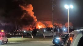 US: Industrial Fire Causes Multiple Explosions In Clinton Township, Michigan 2
