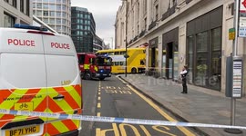 Bus crashes into a shop in London’s Oxford Street.